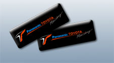 Наклейка Panasonic Toyota Racing Черная