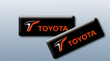 Наклейка Toyota F1 Черная