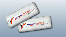 Наклейка Panasonic Toyota Racing Белая