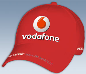 Кепка Vodafone McLaren Mercedes Красная
