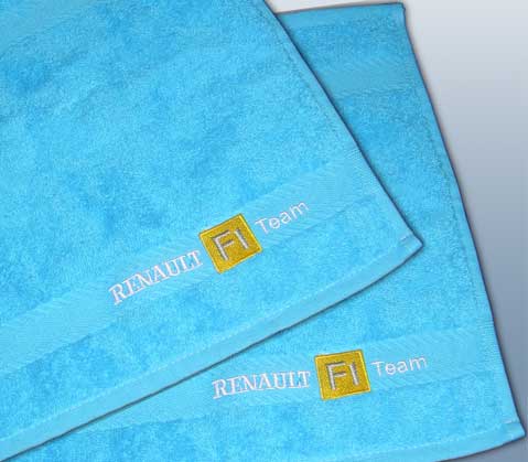 Полотенце с вышивкой Renault F1 Team